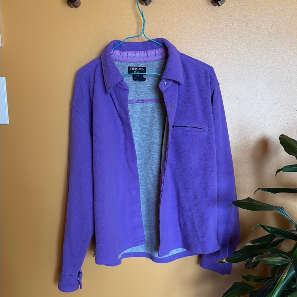 Vintage Cherokee Fleece Jacket, Size Large